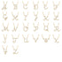Diamond Gold Letter Necklace - A